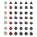 Yellow Mountain Imports 42 Polyhedral Dice, 6 Colors with Complete Set of D4, D6, D8, D10, D12, D20, and D%