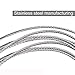 NITOO Stainless Steel 304 Wire Rope,7x7 Strand Core,for Hanging String Light,Picture Frames, Artwork ， Wire Rope Outer diameter is 1/16 inches,100FT Length Cable,120 lbs Breaking Strength