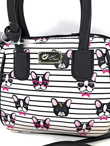 betsey johnson boston terrier purse