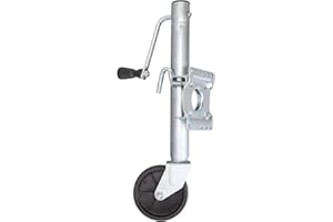 ROAD DAWG Trailer Jack with Wheel, Heavy Duty Swivel Boat Trailer Jack Single Wheeel 1000lbs, 10" Lift, Bolt-on Trailer Tongue Jack for RV Boat ATR39001MB-2