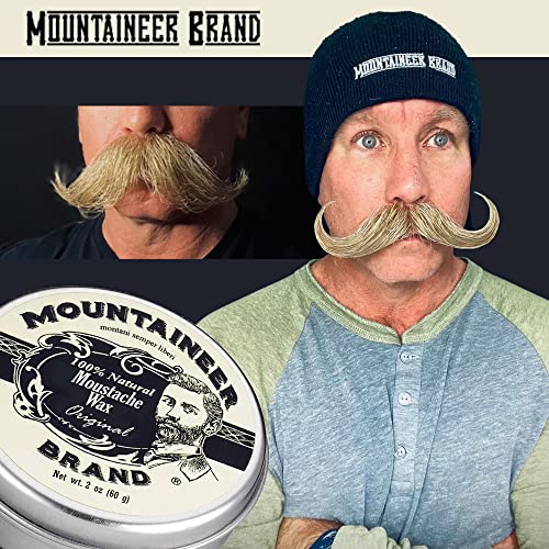Mountaineer Brand Mustache Wax for Men 100 Natural Beeswax / Plant