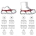 Uelfbaby Walk Ice Traction Cleat for Snow and Ice - Lite Duty Serious Traction Cleats for Boots and Shoe Ice Cleats (Black)
