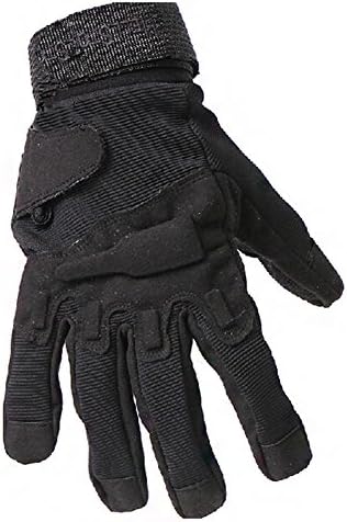 Tang Mu Sheng Men's S.o.l.a.g. Special Ops Full Finger/light Assault Gloves Tactical Full Finger Military Combat Army Shooting Gloves Black (Medium)