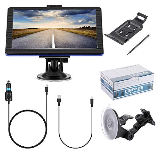 GPS Navigation for Car, Prymax 7 Inch GPS Navigator Touchscreen Car GPS Navigation System with 8GB Memory, Lifetime Map Update, Driving Alarm, Voice Steering