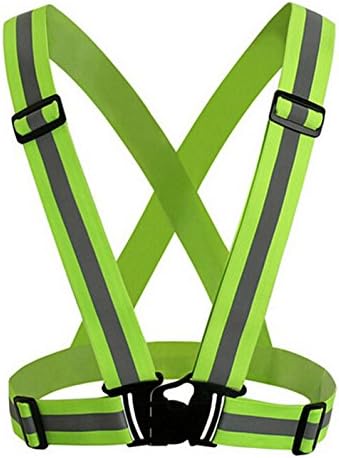 KAISIR Reflective Vest for Running, Cycling, Jogging, Walking Soft and Lightweight Adjustable Fit for Men Women Safety Gear