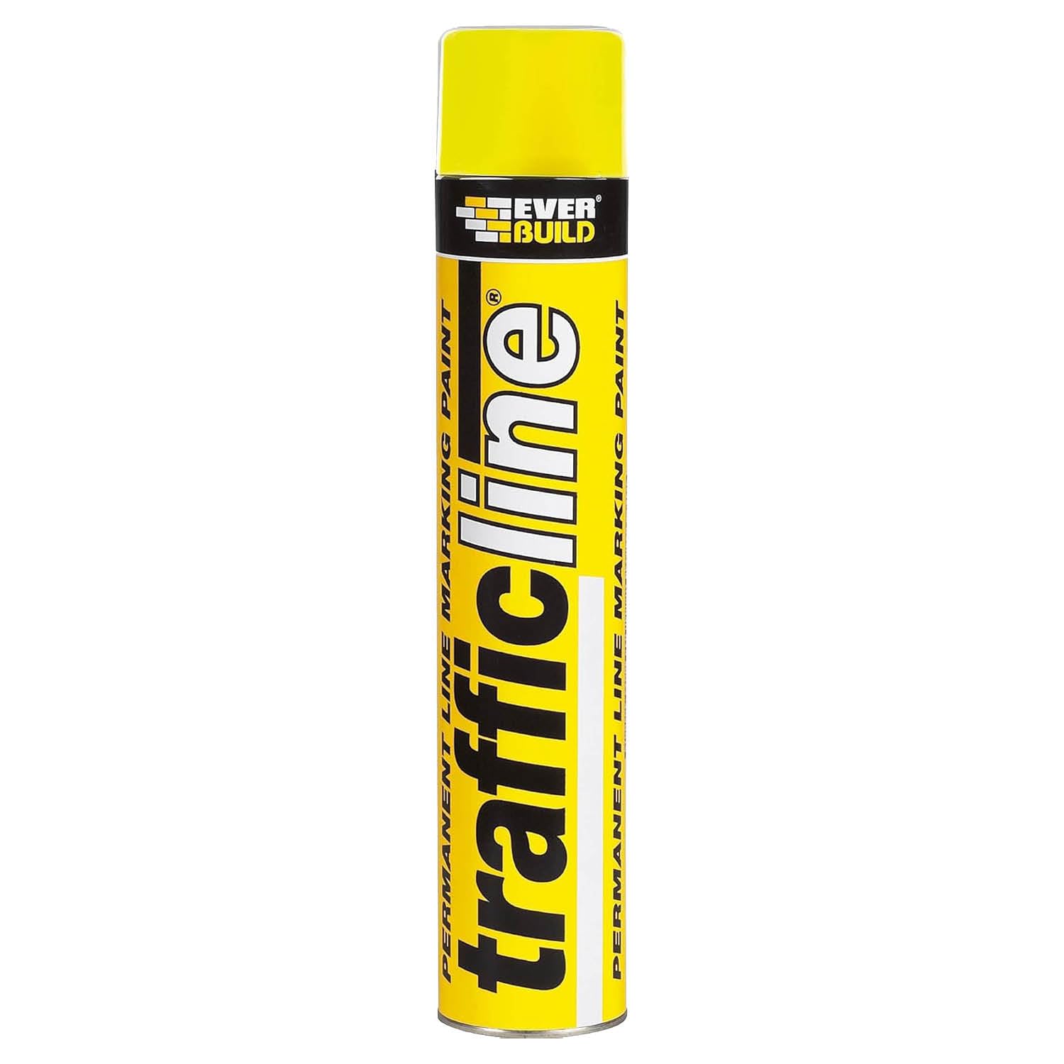 Everbuild Trafficline Permanent Line Marking Spray Paint – Trafficable 1 Hour After Application – Yellow – 700ml