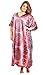 Up2date Fashion Women's Satin Caftan/Kaftan in Pink Mandala Print, Style Caf-29