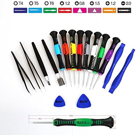 Kaisi New 16 in 1 Best Small Versatile Precision Screwdriver Set Kit Repair Tools For Cell Phone,Iphone 7/ 7 Plus 6/ 6S Plus / 5 / 5S / 4 / 4S,ipad 4/3/2 ,Samsung,LG ,HTC and Macbook Air