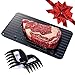 Bright Tricks Lightning Fast Defrosting Tray with Two Meat Claws (LARGEST SIZE - 14 inches) Gifts For Men, BBQ Kitchen Tools, Gifts For Dad, Gifts For Men Who Have Everything