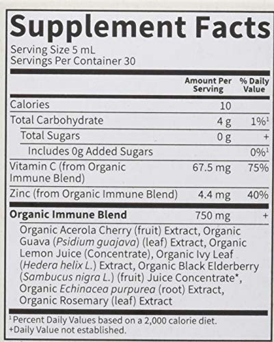 GARDEN OF LIFE ORGANIC MUCUS AND COUGH IMMUNE SYRUP, 5 FZ