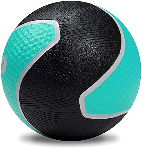 Medicine ball-unbreakable sturdy rubber and non-slip texture for core strength and balance training (6 Lbs)