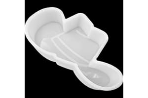 VONZK Car Freshie Mold Freshie Silicone Mold 3 1/4" L X 5 3/4" W X 1 1/4" H for Aroma Beads DIY Handmade Freshies Mould (Cowboy Hat)