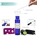 Mavogel 12,10ml Roller Bottles for Essential Oils - Cobalt Blue, Glass with Stainless Steel Roller Balls (3 Extra Roller Balls, 30 Pieces Labels, Opener, Funnel, Dropper, Brush Included)