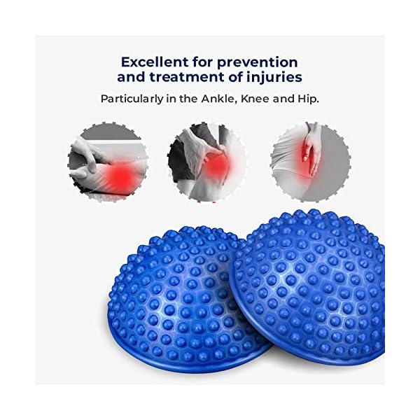 ResultSport-Hedgehog-Balance-Pods-2x-with-Pump-Half-Fitness-Domes-for-Foot-Massage-Balance-Stability-and-motor-skills-Training-Kids-and-Adults ResultSport 2Pcs Hedgehog Balance Pods with Pump - Half Fitness Domes for Foot Massage, Balance Stability and motor…