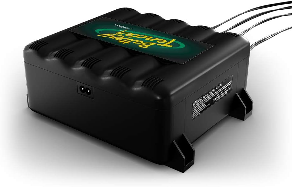 Battery Tender 4-Bank: 12V, 1.25 Amp Battery Charger - 12V Battery Charging Bank with 4 Ports - Simultaneously Charges and Maintains Up to Four Batteries - 022-0148-DL-WH: Automotive