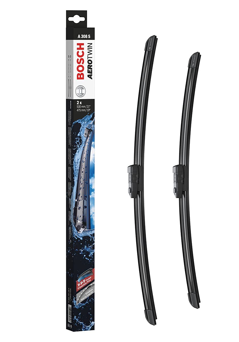 Bosch Wiper Blade Aerotwin A308S, Length: 530mm/475mm − Set of Front Wiper Blades