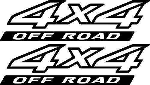 4x4 Bedside Decals (Matte Black) - 2003 to 2014 Fits Nissan Trucks