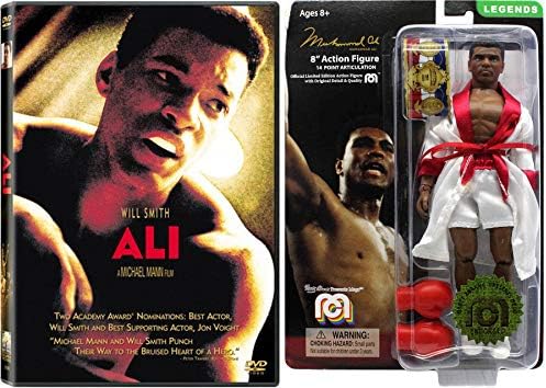 Sting Like A Bee Muhammad-Ali Movie DVD - Will Smith Ali + Action Boxing Figure Retro 8" character