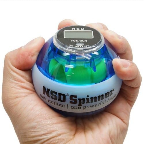 NSD Power Winners Lit Spinner Gyroscopic Wrist and Forearm Exerciser Featuring Digital LCD Counter and LED Light NSD Power Winners Lit Spinner Gyroscopic Wrist and Forearm Exerciser Featuring Digital LCD Counter and LED Light