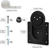 Flintronic Dartboard Bracket Hanging Kit – Wall Mount, Black, Includes Screws view 2