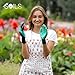 SOILS premium garden genie gloves made of natural latex rubber with right hand fingertip claws for digging, raking and hands protection