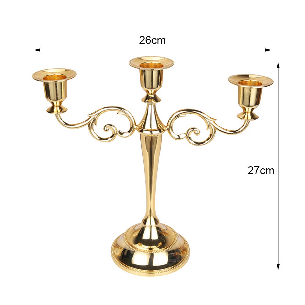 Buy 3 Arms Candle Holder Metal Candle Holder Stand Home Wedding