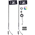 5150 Whips 187 Style Bluetooth Controlled LED Color Changing Whips - Move to Music/Sound - Crazy Bright. Crazy Strong. (Set of 2 Whips - 4Ft)