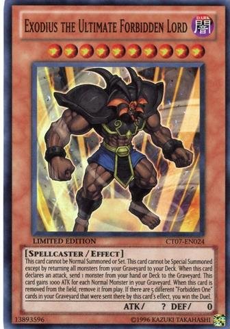 Yu-Gi-Oh! - Exodius the Ultimate Forbidden Lord (CT07-EN024) - 2010 Collectors Tin - Limited Edition - Super Rare