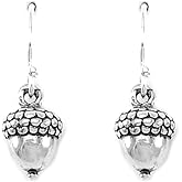 Sterling Silver Acorn Earrings