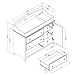 South Shore Convertible Changing Table with Storage Drawers and Removable Changing Station, Soft Gray
