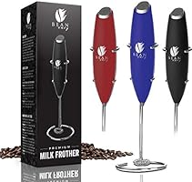 Bean Envy Milk Frother Handheld, Perfect For The Best Latte - Whip Foamer - Includes Stainless Steel Stand