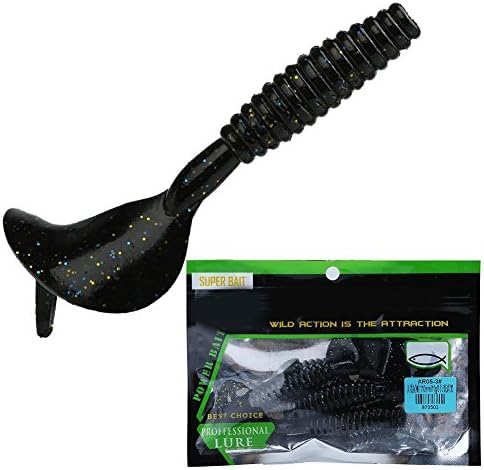 Salty Soft Fishing Lure Twisted Tail Soft Worm Curly Tail Soft Maggots Soft Grub Fishing Baits