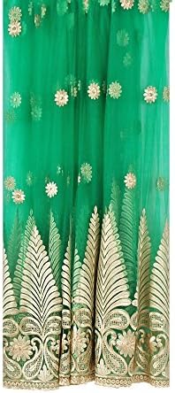 Lacebook 5 Yards 51" African Fabric Embroidery French Lace by the Yard (Green)