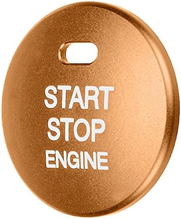 Asiproper Engine Start Stop Push Button Cover Trim for Mazda 3 Axela CX-3-4-5 (Gold)