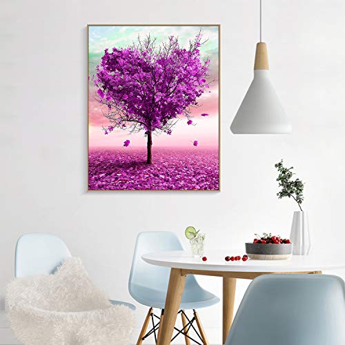 Fuumuui DIY Malen Nach Zahlen, DIY Digitale Leinwand Ölgemälde Geschenk für Kinder, Studenten, Erwachsene Anfänger-Lila… – Bild 8