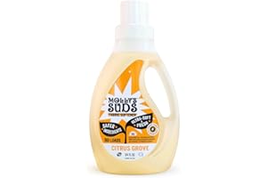 MOLLY'S SUDS Molly’s Suds Fabric Softener Liquid for Sensitive Skin | Vinegar-Powered, Infused with Essential Oils | Fights Static, Reduces Wrinkles, Deodorizes | Citrus Grove, 50 Loads