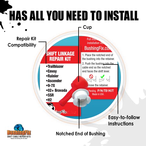 BushingFix TB1Kit Automatic Transmission Shift Cable Bushing Repair