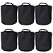 Garden Plant bags / 6-Packs 5 Gallon Grow Bags /Aeration Fabric Pots /Handles (Black)thumb 1