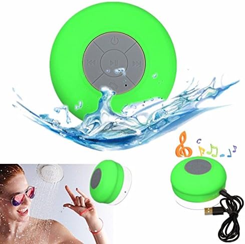 Water Resistant Bluetooth Shower Speaker, Mini Waterproof Handsfree Portable Speakerphone with Built-in Mic for IPhone 5 6 7 Smartphone Tablets