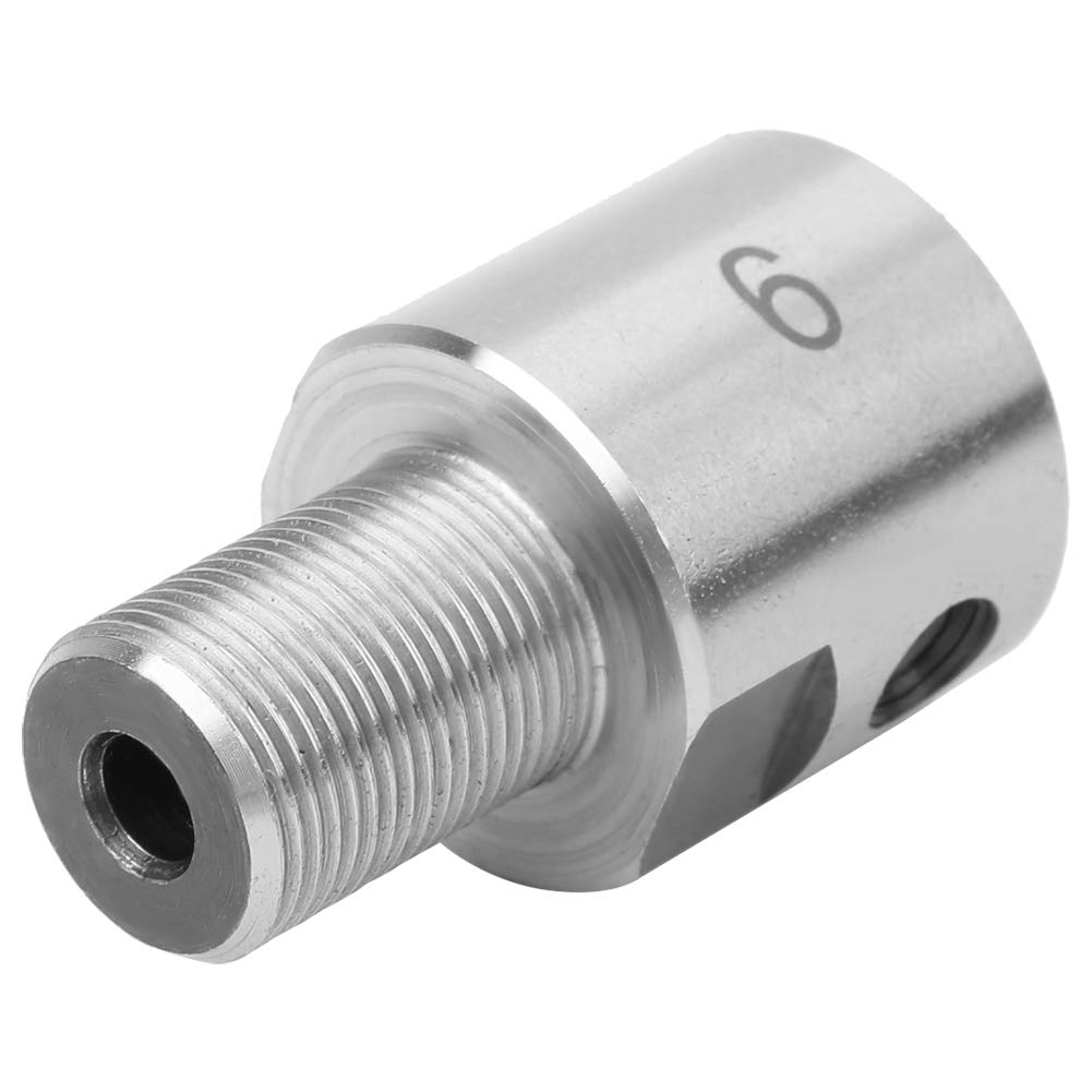 Fafeicy Chuck Connecting Rod, M14*1 Stainless Steel Electric Drill Connecting Rod, for K01-50/63 K02-50/63 Mini Lathe Chuck(6-M14*1)