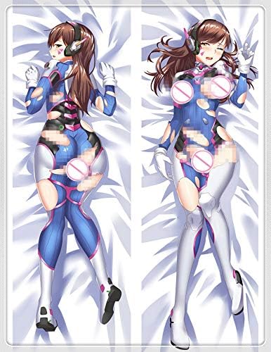 Moe Pillow - Overwatch Anime D.VA Pillow Cover Natural Velvet 100 x 34cm New Pillow Cases Online