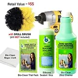 Hard Water Stain Remover(20oz) Sealant(16oz) & Magic Cloth.for Tough Hard Water Stains Caused by Mineral Deposits, Acid rain, Alkali.Cleans & Seals Glass Metal Boats Tile Porcelain Fiberglass & More!