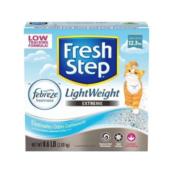 Fresh Step Cat Litter Odor Shield Scoopable, Unscented, 20 Pound Carton All Cat Things