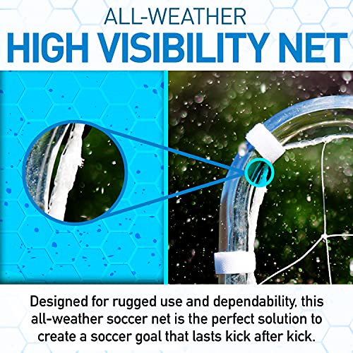 Franklin Sports Soccer Replacement Goal Nets and Soccer Goal Straps