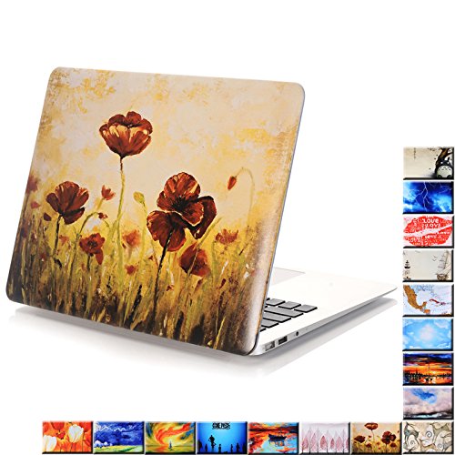 Macbook Air 11.6" Case,YMIX Fancy Hard PC Shell [Silent City Series] Ultra Slim Protective Case Cover for MacBook Air 11 inches (Models: A1370 and A1465) (Suburb Flower) - Thumbnail 5