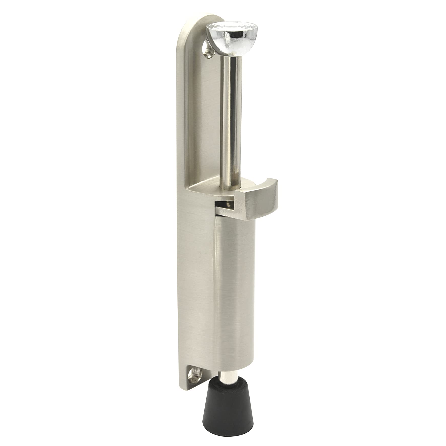 Wagner Doorstop Design - 33 x 33 x 159 mm, Heavy Duty Break Stop Made of Brushed Solid Industry Steel + high Class Synthetic, to be Screwed on Floors, mounting Material Included - 15507411