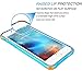 iPhone 6S Case, Tekcoo [Tair Series] iPhone 6 / 6S (4.7 INCH) [Crystal Blue] Shock Absorbing Air Hybrid Impact Rugged Ultra Thin Slim Case Flexible TPU Bumper & Matte Back Clear Panel Cover