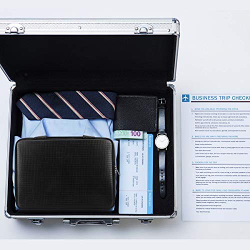 FYY 12"13.3" [Waterproof Leather] [Solid Hard Shape] Laptop Sleeve Bag