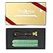 UNIQOOO Arts & Crafts Rosemary Botanical Twig Green Plants Wax Seal Stamp Kit, 2 Emerald Green Wick Wax Sticks, Great Embellishment of Greeting Cards, Wedding Invitations, Christmas Gift Ideas