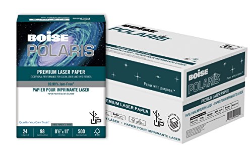 image for Boise Paper BOISE POLARIS Premium Laser Paper, 8.5 x 11, 3 Hole Punch,